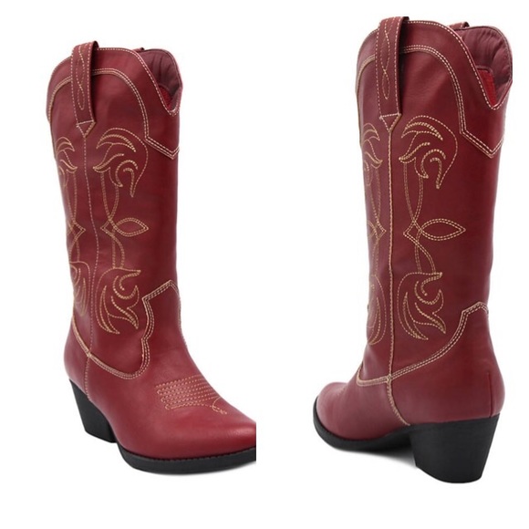 Rampage Shoes - Rampage Valyntina Red Cowboy Boot size 10 NWT